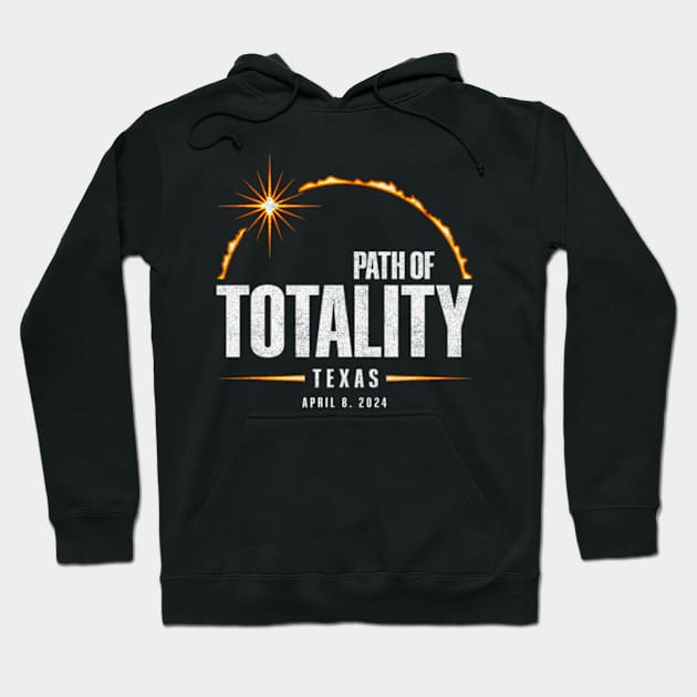 2024 Total Solar Eclipse Texas - Total Eclipse 2024 Hoodie by Diana-Arts-C